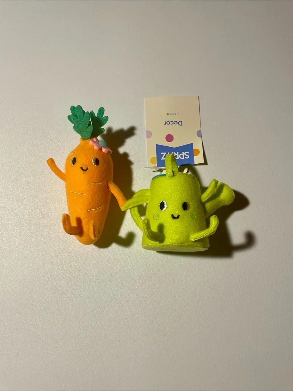 Target Spritz Easter 2026 Felt Duo Carrot & Watering Can Spring Decor NWT